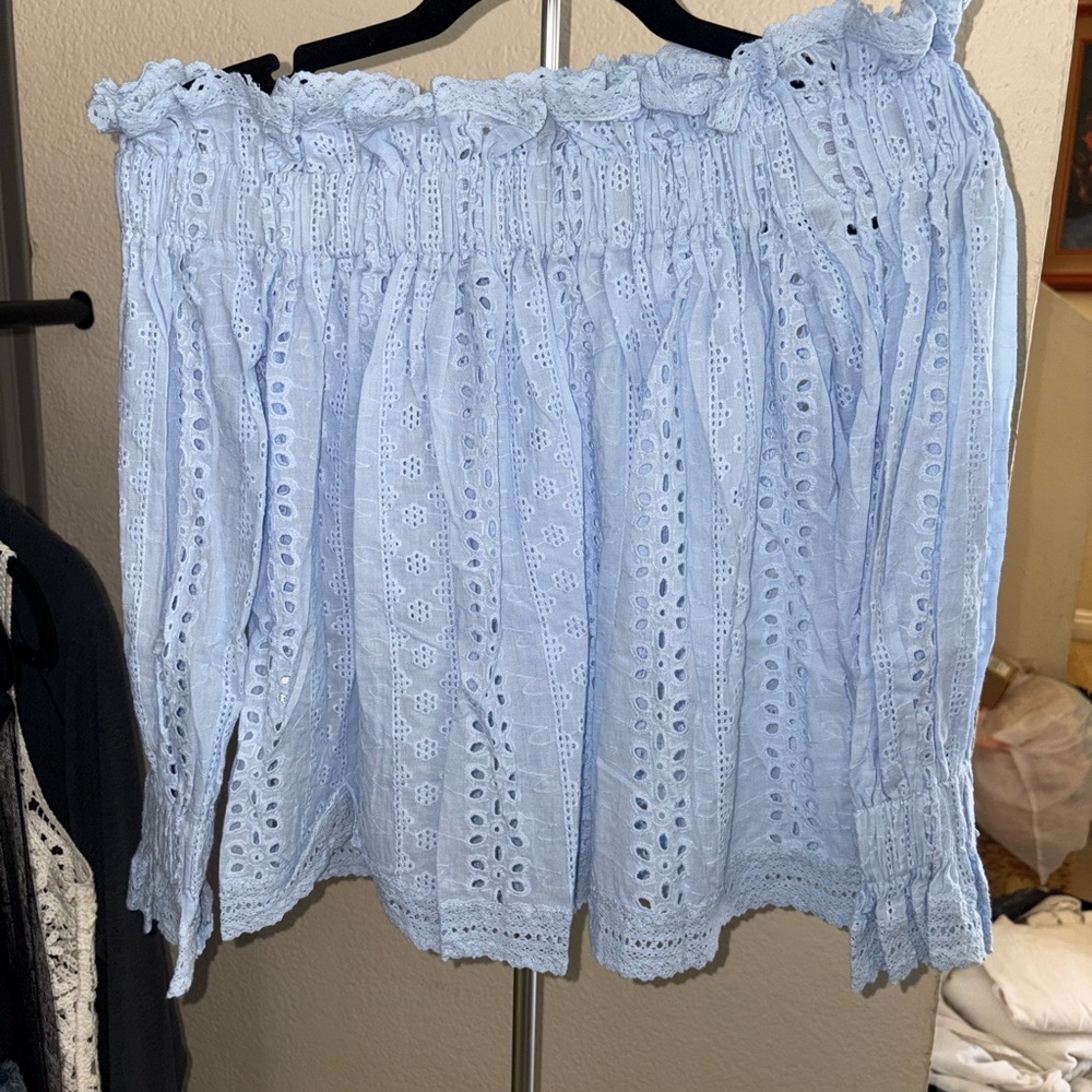 Revolve Endless Rose Light Blue top